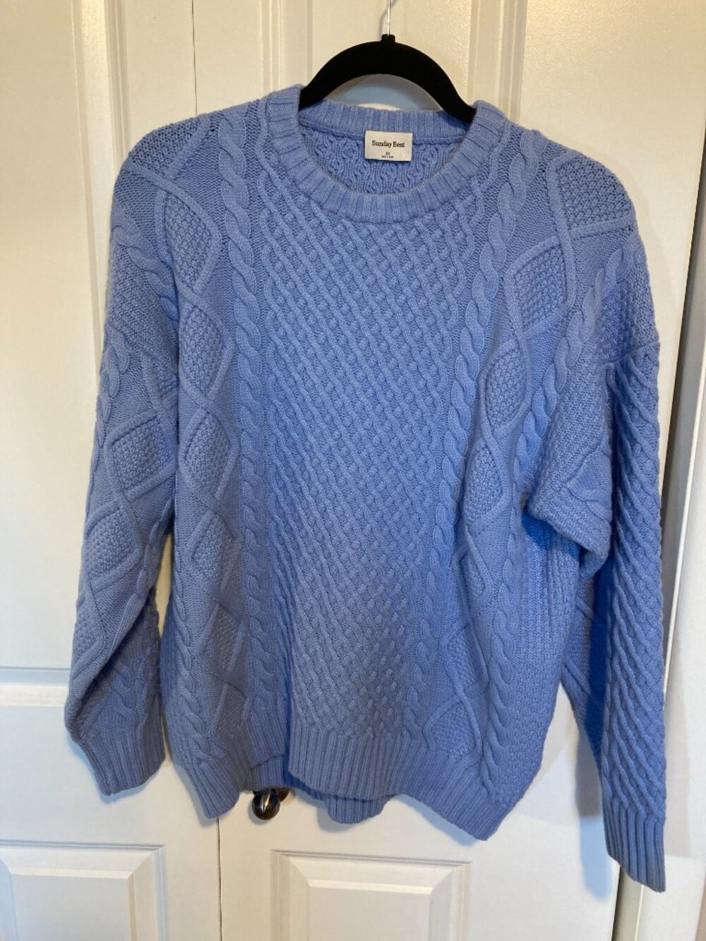 NWOT Aritizia Sunday Best Peggy Blue Sweater, Size X-Small